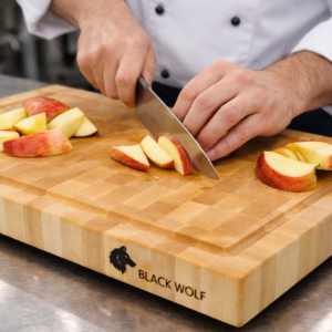 Maple End Grain Cutting Board, Butcher Block, 17 x 11.5 x 1.5 inches