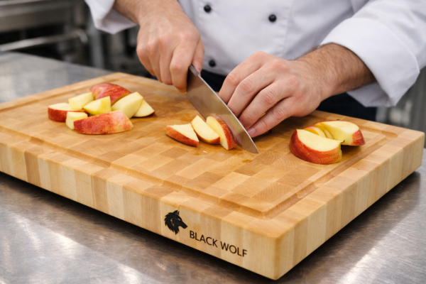 Maple End Grain Cutting Board, Butcher Block, 17 x 11.5 x 1.5 inches